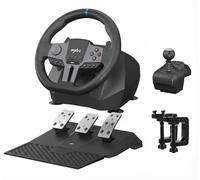 PXN V9 - Volante de PC con pedales y palanca de cambios de 270/900 grados para PC, PS4, PS3, Xbox One, Xbox Series X/S, N-Switch (no compatible con Mac/PS5)