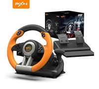PXN Volante de carreras - Volante para juegos para PC, V3II de conducción de 180 grados Volante PC universal Usb Car Racing con pedal para PS4, PS3, Xbox Series X|S, Xbox One