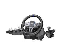 PXN Volante de PC, volante de carreras para juegos V9 GEN2, universal, USB, simulación de coche de 270/900°, volante de carreras con pedales y palanca de cambios para PC, Switch, Xbox One, Xbox Series