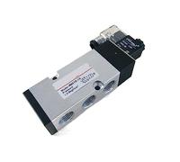 PXQCHAVLN 4M410-15 for Placa de Asiento en ángulo válvula solenoide Puerto de Aire 1/2 Pulgadas BSP 24V DC actuadores neumáticos de 5 vías válvula de Control eléctrica 1 Uds(220 Volt)