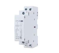 PXQCHAVLN Contactor CT1-25 2p 16A 20A 25A 220V/230V 50/60Hz Contactores modulares de CA for el hogar en Carril DIN 2no 1no1nc 2nc Módulo de Contacto for el hogar Electricidad Industrial(2nc-16a)