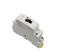 PXQCHAVLN Contactor EACT-25 2P 25A 220V/230V 50/60 Hz Carril DIN Contactores modulares de CA domésticos con Control Manual Interruptor Manual 2no o 1no 1nc o 2nc Industrial Electrics(220v 16a 2no)