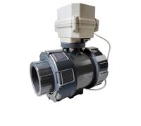 PXQCHAVLN Válvula de Bola eléctrica UPVC True Union de 2 ", válvula electrónica DN50 de 230V, estándar con valoración de posición for Agua de Piscina