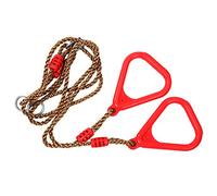PxQuerantic Anillos de dominadas para niños y Adultos, Juego de Columpio Triangular para Gimnasio, Anillos de Trapecio de plástico para niños y Adultos, rodamiento de Alta Resistencia de 120