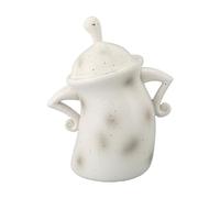 PxQuerantic Frasco con actitud, frasco decorativo para almacenar alimentos, lindo y divertido, recipiente con tapa hermética para café, té, azúcar y snacks, organizador de despensa de PVC de p