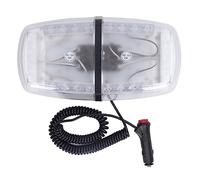 PxQuerantic Luz estroboscópica de 12 V CC, barra de luces de advertencia intermitentes LED con base magnética, luz intermitente de emergencia de 7 modos para automóvil, yate, quitanieves y uso