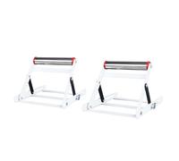 PxQuerantic Marco de soporte ajustable para máquina de corte, soporte metálico de altura regulable, soporte plegable de 55-135 mm para máquinas de corte con construcción de acero duradera, (2 piezas)