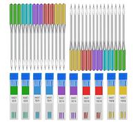 PXRLMYF 30 Agujas Universales de Punta Regular para Máquinas de Coser, Compatibles con Singer, Brother y Máquinas de Coser Antiguas, Kit de Almacenamiento de 5 Colores y 5 Tamaños
