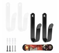 PXRLMYF 4 Piezas Soporte de Pared para Snowboard Soporte Skate Pared Horizontales Estante de Exhibición para Monopatin, Longboard, Snowboard,Skateboard