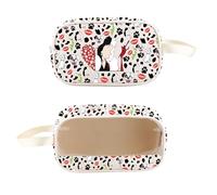 PXTIDY Bolsa de maquillaje transparente de villanos malvados dálmatas, villano, Halloween, reina, malvado, regalo, bruja, bolsa de cosméticos, regalos de fiesta de Halloween, White, Bolsa de