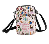 PXTIDY Emily - Bolso cruzado inspirado en la película A Little Bonjour Goes A Long Way, bolso cruzado para mujer, regalo para fanáticos de la película de París, e, inch