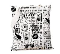 PXTIDY I'm a Mess - Bolsa de mano reutilizable con letra de canción, álbum de música, regalo para fans, beige, Medium
