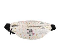 PXTIDY Riñonera para pastor's Wife Survival Kit, bolsa de cintura para estudio bíblico, sacerdote, esposa, ministro, esposa, regalo para pastor y esposa, beige, Talla única, Riñonera