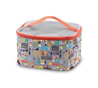 PXTIDY Theatre Gifts Broadway - Estuche organizador de maquillaje musical para teatro, bolsa organizadora de maquillaje West End Broadway, regalos para fanáticos, gris, Neceser de maquillaje