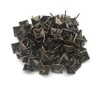 Pxyelec Clavos decorativos cuadrados vintage para tapicería, tachuelas de 14 x 20 mm, paquete de 50