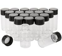Pxyelec Frascos de muestreo vacíos transparentes para muestras de vidrio frascos de tapa de rosca de capacidad de 5 ml (1/6 oz), paquete de 20