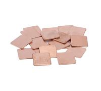 Pxyelec IC Chipset GPU CPU Disipador térmico térmico de cobre, tamaño 20 x 20 x 1,2 mm, paquete de 20