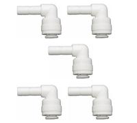 Pxyelec - Tubo de conexión para filtro de agua, 1/4 pulgadas, 5 clips de bloqueo de plástico para sistema de agua de ósmosis inversa, 5 unidades