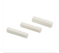 Pxyelec Tuerca de puente de hueso ranurado para guitarra de mandolina de 8 cuerdas, paquete de 3