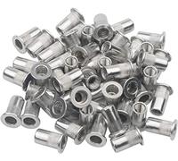 Pxyelec Tuercas de remache de aluminio M4 de 4 mm, 100 unidades
