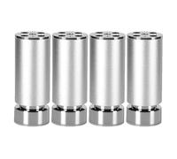 Pxzybd Patas De Muebles Regulables,4 Patas De Mesa De Metal 6cm 8cm 10cm 12cm 15cm 18cm 20cm 25cm 30cm 35cm 40cm,Pies De Muebles Negras/Plateadas,Patas De Repuesto para Bricolaje,Silver-8cm(3.1in)
