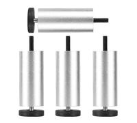 Pxzybd Patas De Muebles Regulables 6cm 8cm 10cm 12cm 15cm 18cm 20cm 25cm,Patas De Mesa De Metal Negro Plata Dorado,4 Pies De Muebles,Patas De Repuesto para Muebles De Bricolaje,Silver-15cm(5.9in)