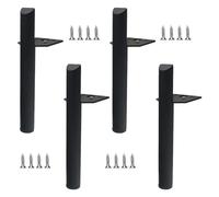 Pxzybd Patas para Muebles 13cm 15cm 18cm 20cm,4 Piezas Patas De Mesa De Metal,Pies De Muebles con Tornillos,Patas para Sofá,Patas para Cocina Baño,Patas De Repuesto para Bricolaje,B-20cm(7.9in)