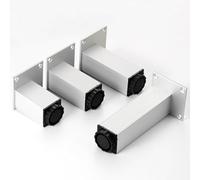 Pxzybd Patas para Muebles Negro/Plata,4 Piezas Patas De Mesa De Metal,Pies Ajustables para Muebles 5/6/8/10/12/15/18/20/25/30/35/40cm,Patas De Repuesto para Sofá,con Tornillos,Silver-12cm(4.7in)