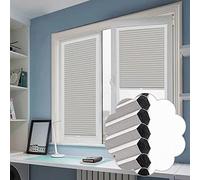 Pxzybd Persianas Celulares Blackout,Persianas De Nido De Abeja Grises para Ventanas,Estores Celulares Plisados,Cortinas De Paneles Cortinas Térmicas,para Oficina Casa,W×H-50x100cm/19.7 * 39.4in
