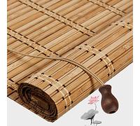 Pxzybd Persianas Enrollables De Bambú para Exterior 50cm 60cm 70cm 80cm 90cm 100cm 120cm,Estores De Bambú para Ventanas,Estores Enrollables Sombrilla,Persianas Romanos Retro,W×H-100x260cm/39.5x102in