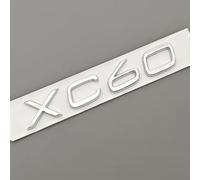Pyaio 3D Emblema Metal,para Volvo XC60 Maletero Trasero calcomanías Coche Capó Delantero Insignia Carroceria Logotipo Logo Accesorios,B/Silver