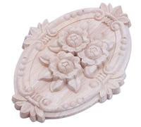 Pyanegn - Adorno de madera con retro, aplique para decoración de muebles de puerta de armario (13 x 9 cm)