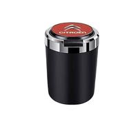 PYANL Coche Cenicero para Citroen Berlingo 2015-2018, Bandeja de Ceniza Portátil Cigarrillo Cenicero Sin Humo Autoextinguible Acero Inoxidable con Tapa Ceniceros Coche Accesorios,H