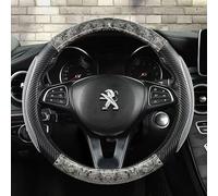 PYANL Coche Funda Volante para Peugeot 208 2015-2019, Cubierta de Volante Antideslizante Funda Protectora del Volante Transpirable Protector Volante Coche Decoracion Accesorios,O-C