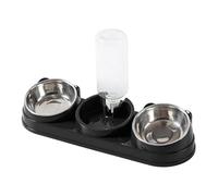 Pyasuye Alimentador De Agua para Comida Mascotas Doble Tazón Perros Y Gatos Alimentación Diaria con Dispensador Agua Automático Mascotas Comida Seca Y Húmeda Alimentador