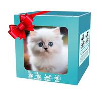 Pyasuye Peluche De Gatos Robóticos con Respuesta Automática Ladrando Meneando Robot Vida Animal para Niños Pequeños Compañero Interacción Ladrando Gatos