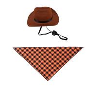 Pyasuye Sombrero De Festivo para Mascotas + Conjunto Pañuelo Viste A Tu Amigo Peludo Accesorios Fotos Cumpleaños Perros Y Gatos Accesorios Disfraz Mascotas Halloween