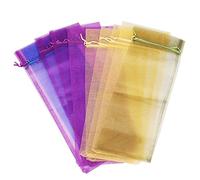 Pyatofly 10 X Bolsas de Regalo de Botella de Vino de Organza para La Actual Fiesta de Bodas