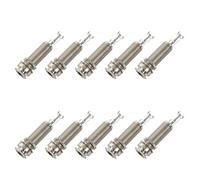 Pyatofly 100PCS de Guitarra Endpin Salida Jack Correa de Níquel Cerradura Cromo