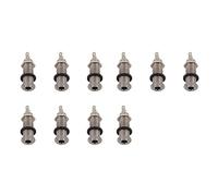 Pyatofly 10X de Guitarra Eléctrica Cilindro Roscado de Cromo Salida Jack de Entrada Enchufes de 1/4 de Pulgada para Guitarra Eléctrica