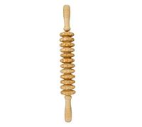 Pyatofly 12 rodillos masajeadores de madera curvados para ejercicios de cuerpo completo, herramientas de masaje para terapia de madera, alivio del dolor muscular