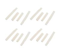 Pyatofly 16 Piezas de 6 Cuerdas de Guitarra AcúStica Bone Bridge Saddle Y Nut Hechas de Hueso Real