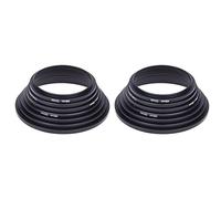 Pyatofly 2 juegos de filtros de lente de cámara de metal Step Up Anillos para parasol Juego de montaje para adaptador