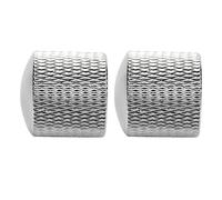 Pyatofly 2 pomos de volumen para guitarra eléctrica y bajo, potenciómetro, tapa de acorde de aleación de zinc