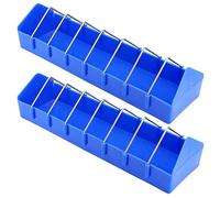 Pyatofly 2 x 16 pulgadas jaula de de alimentación de vasos para animales domésticos Pigeon Alimentos de corral Suministros de almacenamiento de piensos