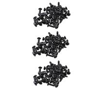Pyatofly 200 tornillos de guitarra y bajo para golpeador de placas de arañazos, color negro