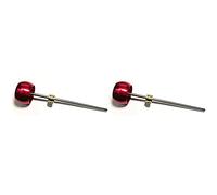 Pyatofly 2X Batidor de Pedal de de Aleación de Aluminio Pieza Accesorio de Instrumento de Percusión Rojo