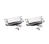 Pyatofly 2X Cromo Plateado Mini Guitarra LP Humbucker Sellado Piezas de Reparación de Música