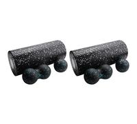 Pyatofly 2X Foam Roller Set Rodillo de Masaje de Alta Densidad Bola para Cuello Músculos de la Espalda Masaje de Tejido Profundo