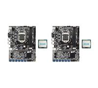 Pyatofly 2X Placa Base para Mining B75 Eth 12 PCIE Una USB con CPU G540 LGA1155 MSATA Compatible con 2XDDR3 B75 Placa Base para Miner USB BTC